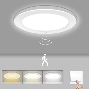 18W LED Deckenleuchte Mit Bewegungsmelder, 3000K/4000K/5000K Dimmbar