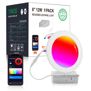 Smart RGB LED-Deckeneinbauleuchten Dimmbar